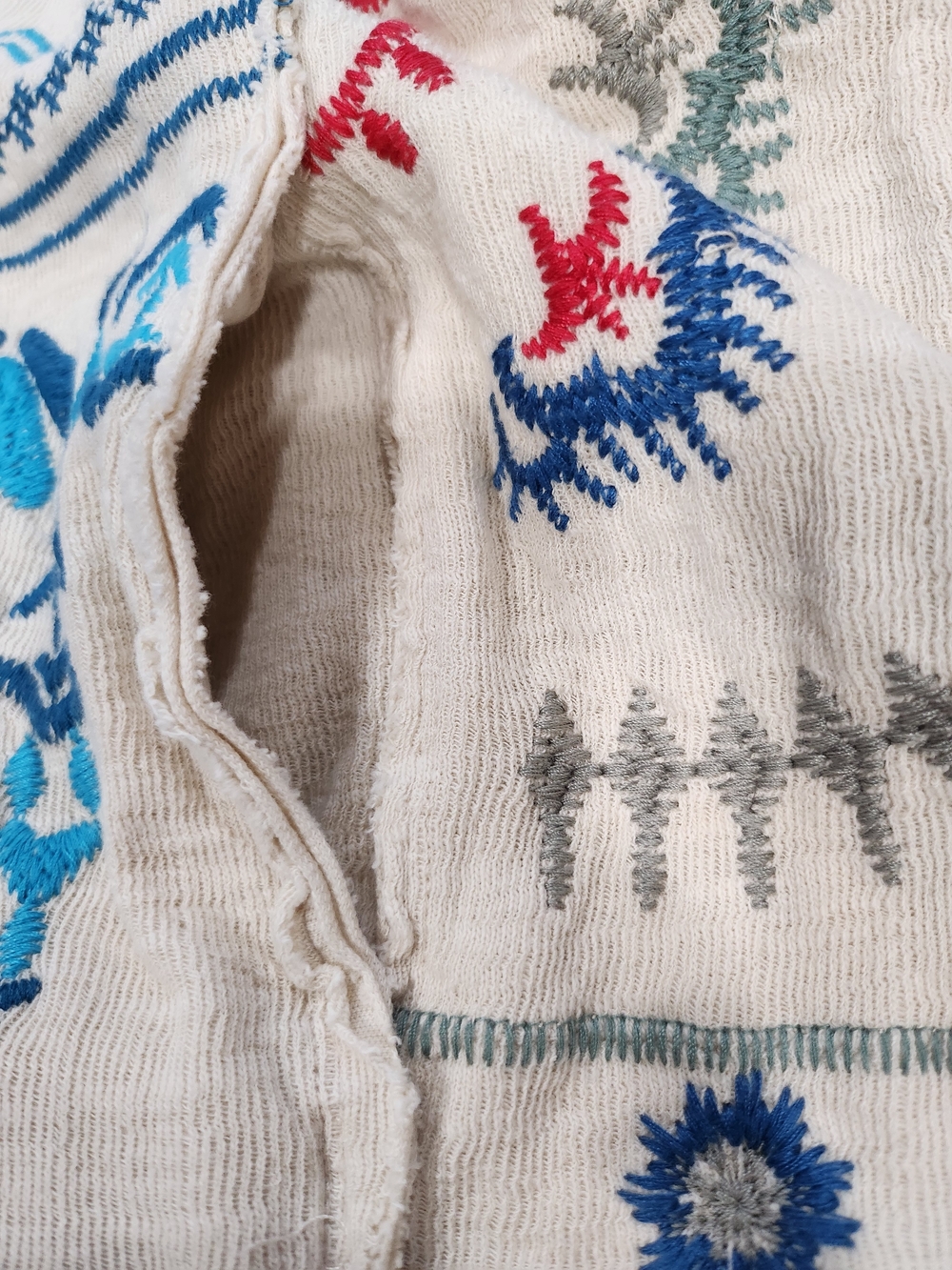NWT Johnny Was Biya Imrie Patchwork Embroidered Vest Cream Boho Sz M - Picture 6 of 16